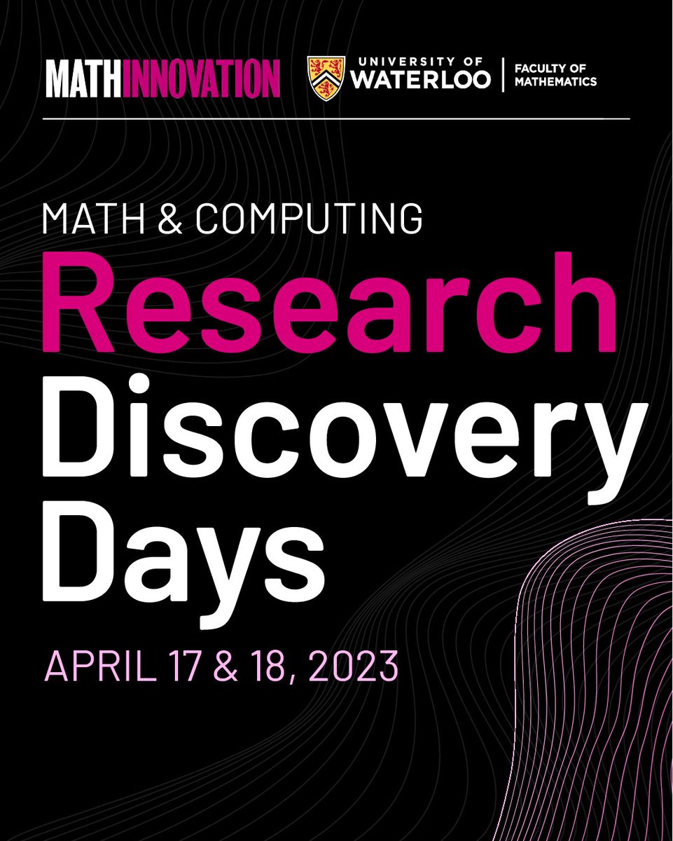 📢Attention innovators, researchers &amp; computing enthusiasts!🚀 

Join us for Research Discovery Days April 17-18, 2023! 

Engage with experts, expand your network &amp; learn about exciting developments in math &amp; computing.

Register now: bit.ly/3YDDf6K