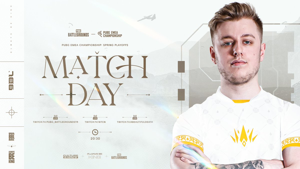 BBL_esports's tweet image. PUBG EMEA Championship: Spring turnuvasında mücadelemiz ikinci gün maçlarıyla devam ediyor!

🕓 20.30 TSİ
📺 twitch.tv/wtcn
📺 twitch.tv/abeautifuldeath
📺 twitch.tv/pubg_battlegro…

#FORZABBL