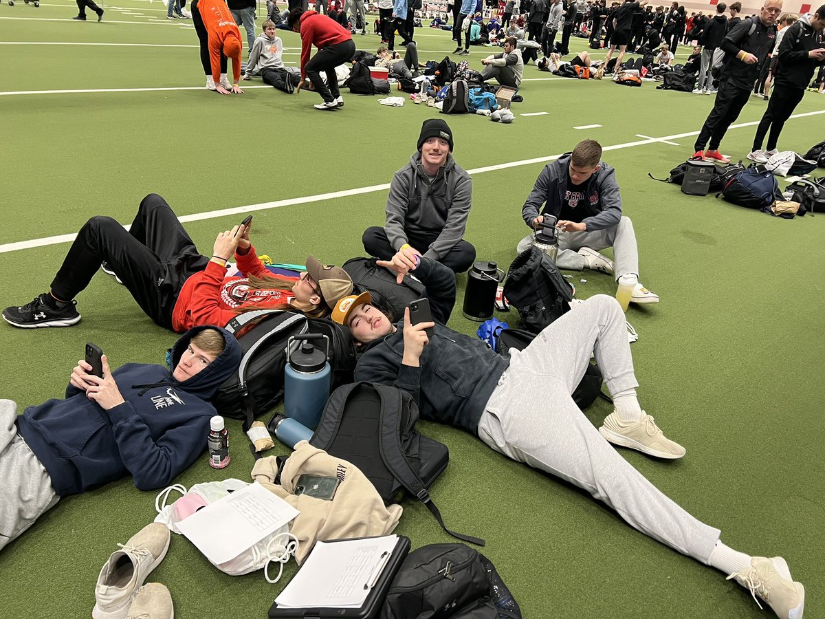 Relaxing.  Competing starts at 9.