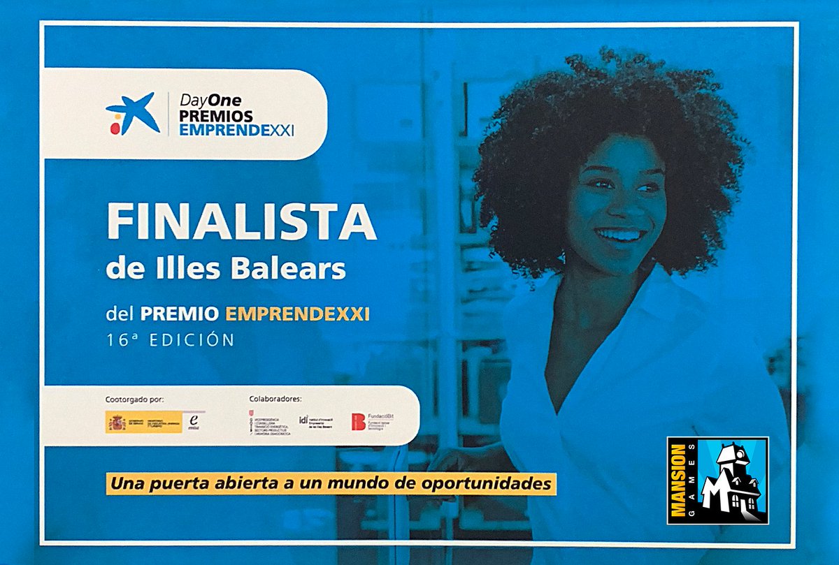 MansionGames's tweet photo. Orgullosos 💙de ser finalistas 🎖️del premio @EmprendeXXI_ #DayOneInnovationSummit #Baleares🏝️en @CaixaForum
!Enhorabuena a @HotelverseTech 👏y a los finalistas 🔝#Roibos @ScoolinaryES #Trip2Post!
¡ Seguiremos luchando 💪!
@enisa @goib @FundacioBit @IDIbalears https://t.co/FVIeEzKfFG