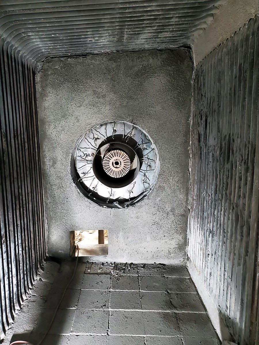 RasMech's tweet image. Awesome work by our code team! Working on this CE boiler from 1969 our team completely removed and replaced the front and rear wall. They also replaced 3 tubes on the convection pass and removed the skin of the boiler and re-blanketed the whole thing. #coderepair #boilerservice