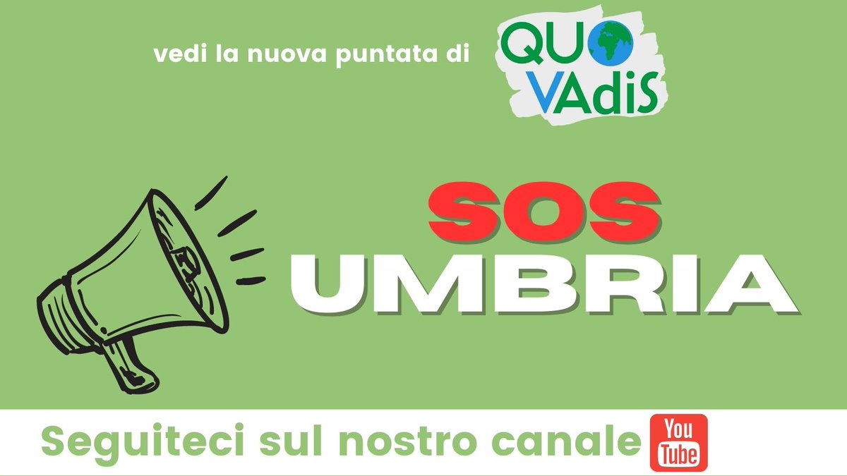 VasOnlus's tweet image. 📺La nuova puntata di #QuoVAdiS é online! 
Questa settimana, ci dedichiamo all&apos;#Umbria ed alcune problematiche presenti sul territorio.

⤵️⤵️⤵️
youtu.be/4HWFV4IwU5I
⤴️⤴️⤴️

Quo VAdiS è un #programmatv di approfondimento #ambientale realizzato con #teleambiente ed #ecograffi