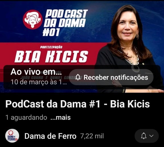 DamaDeFerroTV's tweet photo. É hoje: Cliquem em "receber notificações" para não perder!

Link: https://t.co/d9LTmnQeoH Se inscrevam no canal e ative o sininho. https://t.co/3zPd1XMZPc