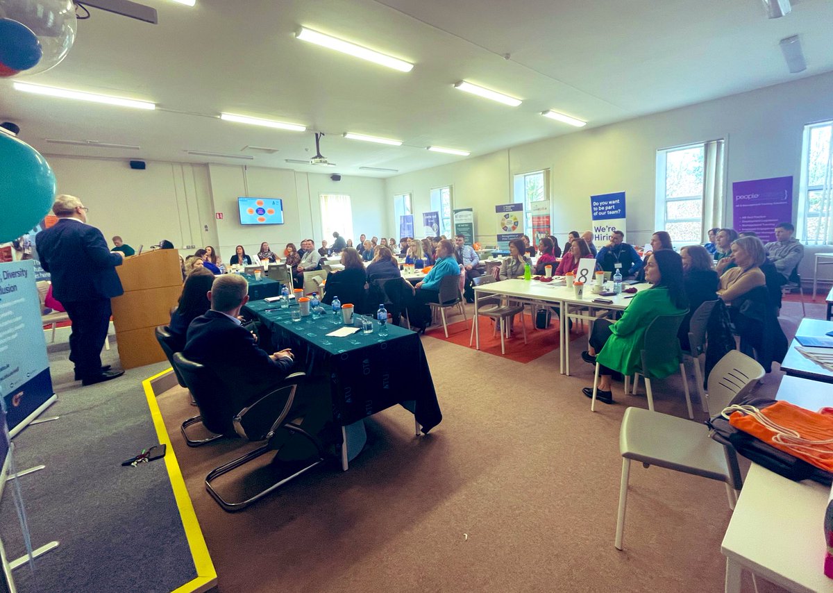 Full house <a href="/ATU_Mayo/">ATU Mayo</a> today for the launch of part time HR Management hons degree, with huge engagement from strong industry panels! Well done to all the team! #Business #HRM
