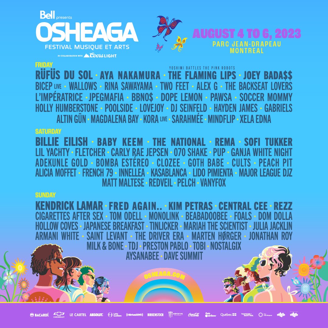 Osheaga 2023 Lineup Tickets Schedule Map Set Times Dates