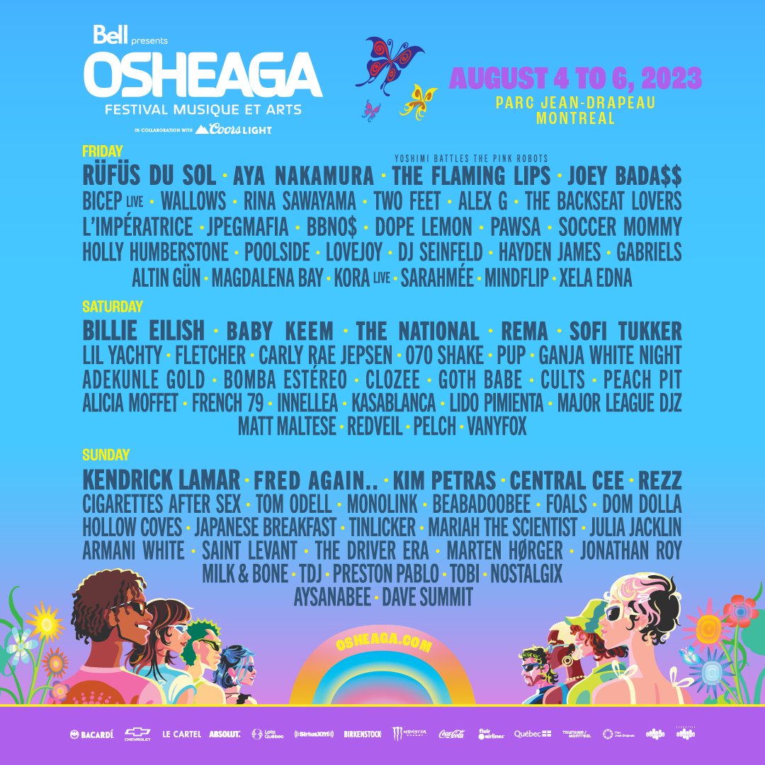 Osheaga lineup