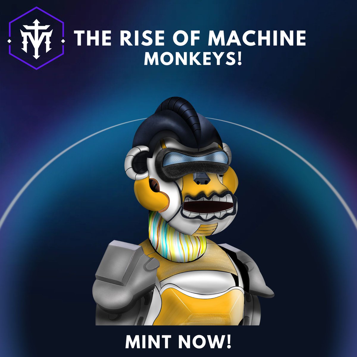 machinemonkeys's tweet photo. Mint is live now!!🥳
@machinemonkeys
 
Drop your #ETH wallet address, don't ask why!

Don't forget to:
- ❤&amp;🔄
- Tag 3 Friends

MINT here 👉: https://t.co/CFC4dtZ2Sj

#minted #mintedartist #opensea #mint #art #nftart #NFT #NFTCommunity #nftartist #Ethereum #MintingNow https://t.co/OwRwai7EqS
