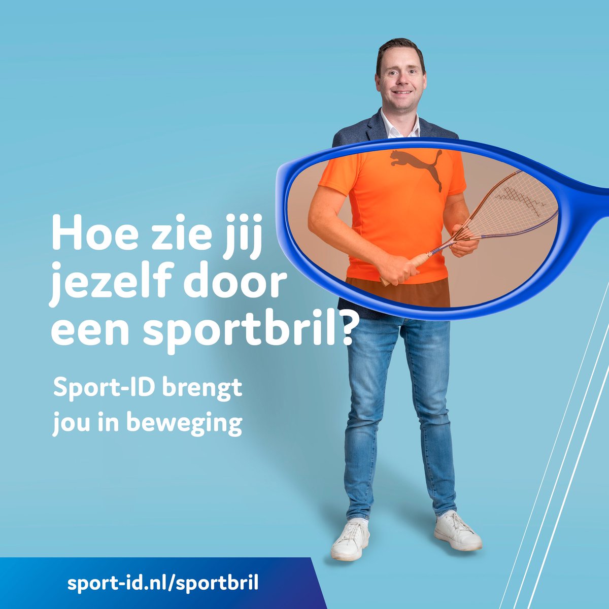 👓 𝐖𝐞𝐥𝐤 𝐦𝐨𝐦𝐞𝐧𝐭 𝐤𝐢𝐞𝐬 𝐣𝐢𝐣 𝐨𝐦 𝐭𝐞 𝐬𝐩𝐨𝐫𝐭𝐞𝐧?  

🎯 Lekker een potje squashen in de avond zoals wethouder Patrick Moors na een drukke werkdag ?

𝐇𝐞𝐭 𝐤𝐚𝐧 💪🏼
Kom net als Patrick Moors in beweging en kijk op sport-id.nl/sportbril.