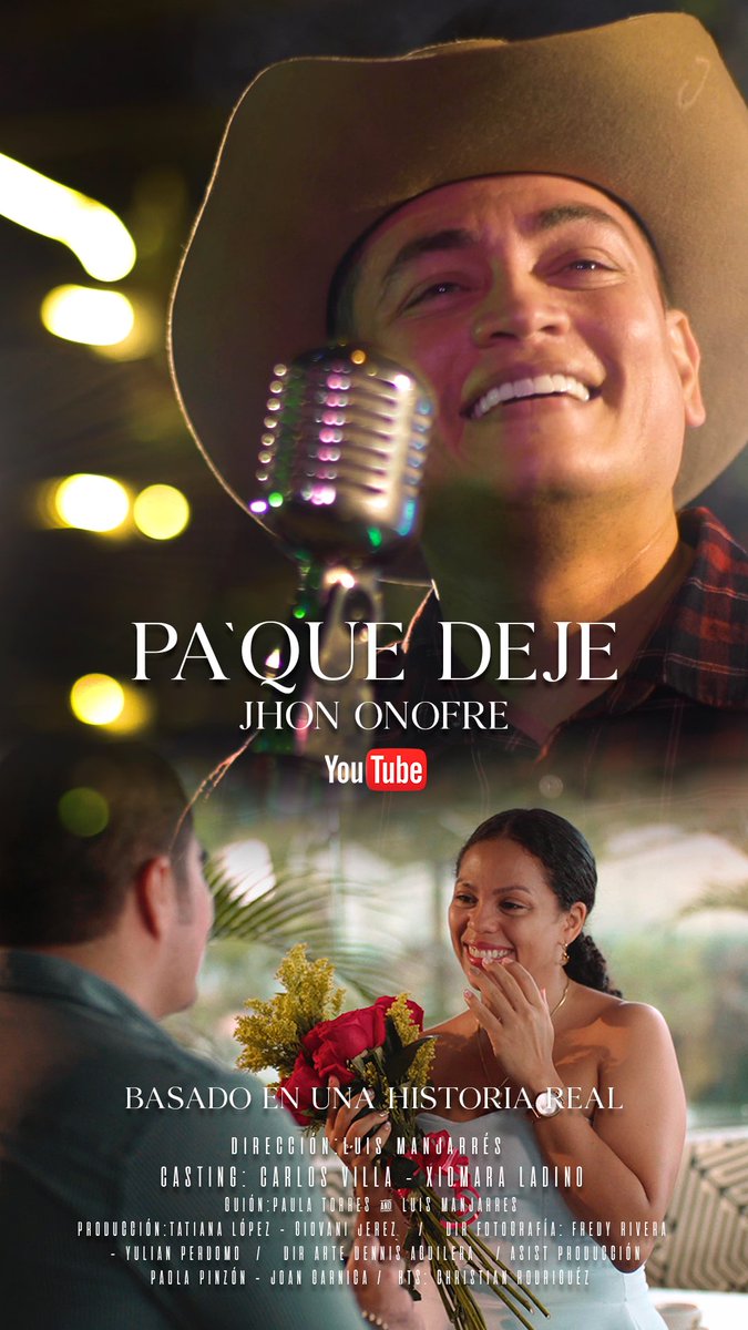 Jhonofre's tweet photo. PA'QUE TE DEJE
Mi Vida Me Han Querido Abrir Heridas y No Ha Sido Suficiente Que Tú Me Quieras Les Duele y La Envidia Mata Más Que Veneno De Serpiente

👉🏻 https://t.co/oyMm5techu

#youtube #musicvideo #love #mexico #Venezuela #folclore #amor #colombiana https://t.co/Hm6zQ7W0E0