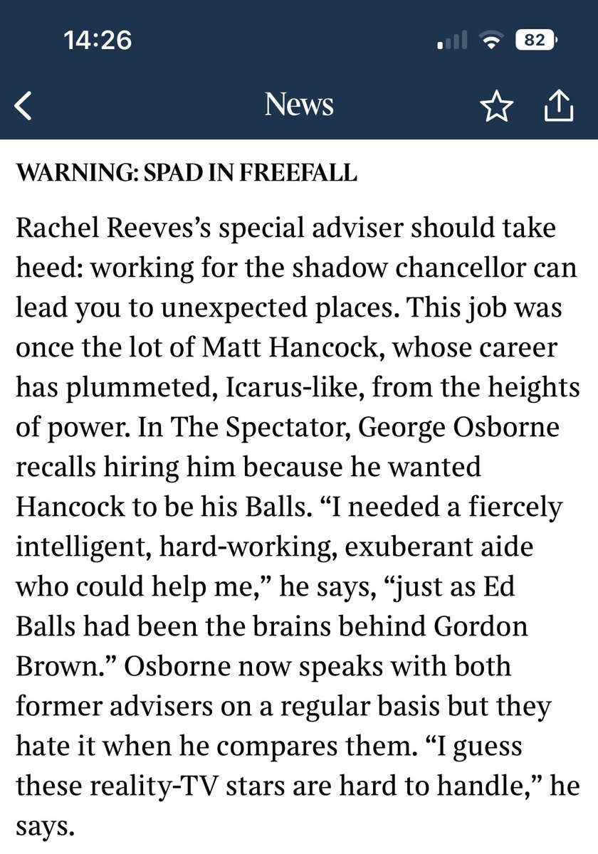 In my @timesdiary today How Peter Gabriel was arrested on suspicion of terrorism Also how James Taylor’s pig was like my love life, and I use George Osborne’s piece in the Spectator as an excuse for the most gratuitous line I have yet published! thetimes.co.uk/article/29113d…