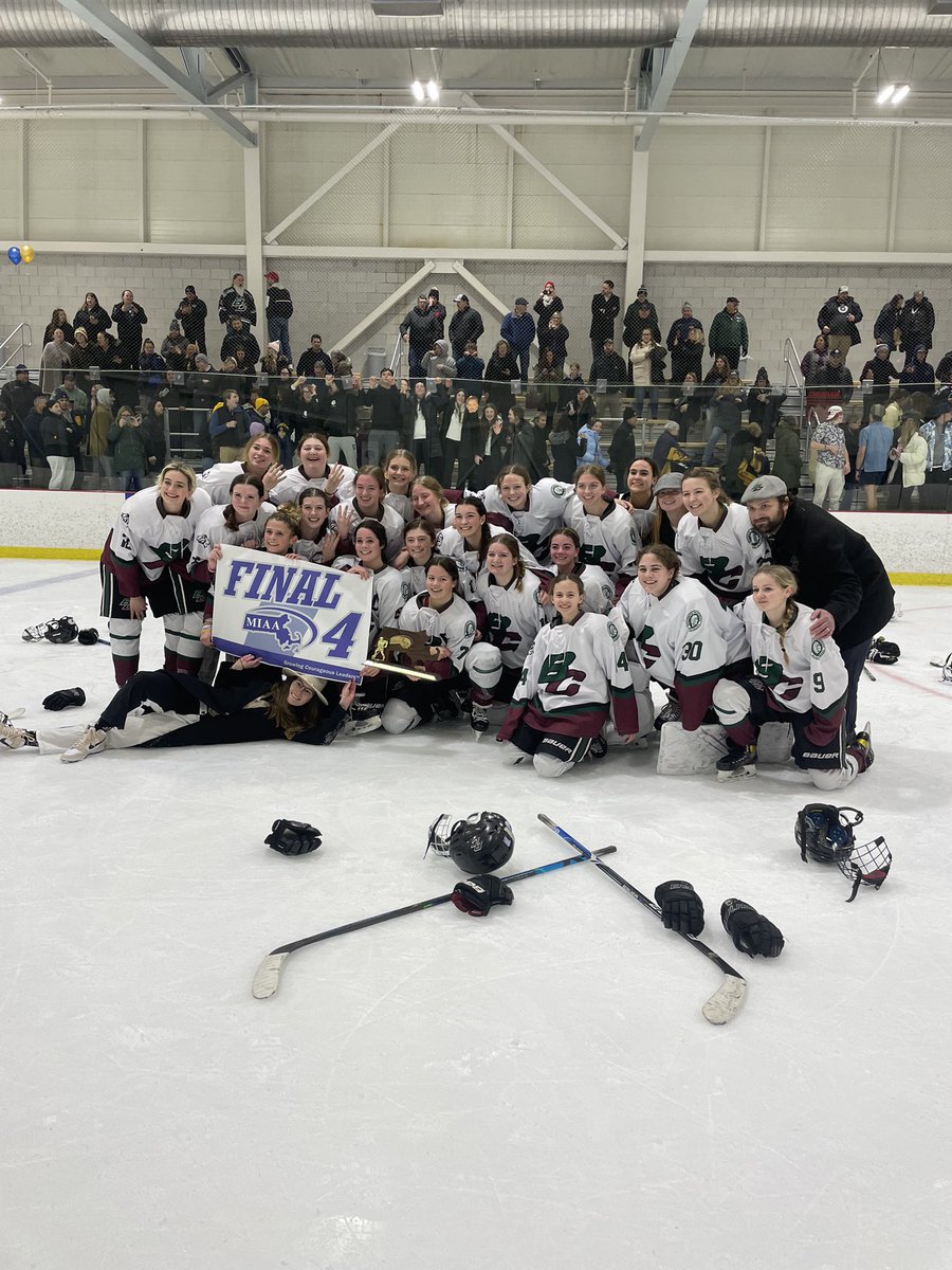 BMHS_Athletics's tweet photo. FINAL FOUR GAME 
B/C Girls Hockey vs St. Mary’s 

Sunday 3/12 at 11 am 
Tsongas Center 

Best of Luck TEAM!  #PRIDE https://t.co/0JCoGEypdj
