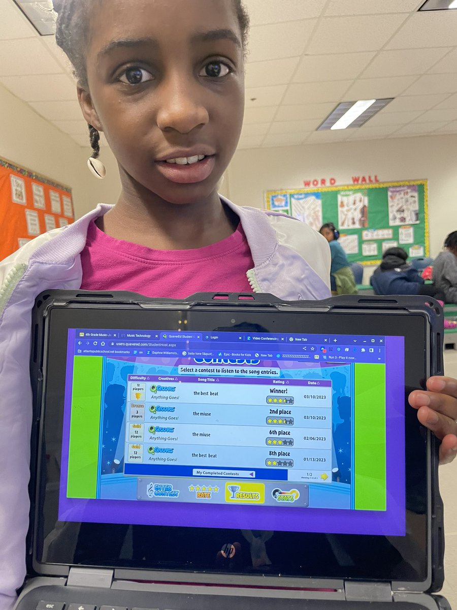Congratulations to my student for placing 1st place in the <a href="/Quaver_Ed/">QuaverEd</a> QGroove Composition contest. #proudteacher #becomingthenext #apsarts <a href="/APSHollisCrew/">Hollis Innovation Academy</a>