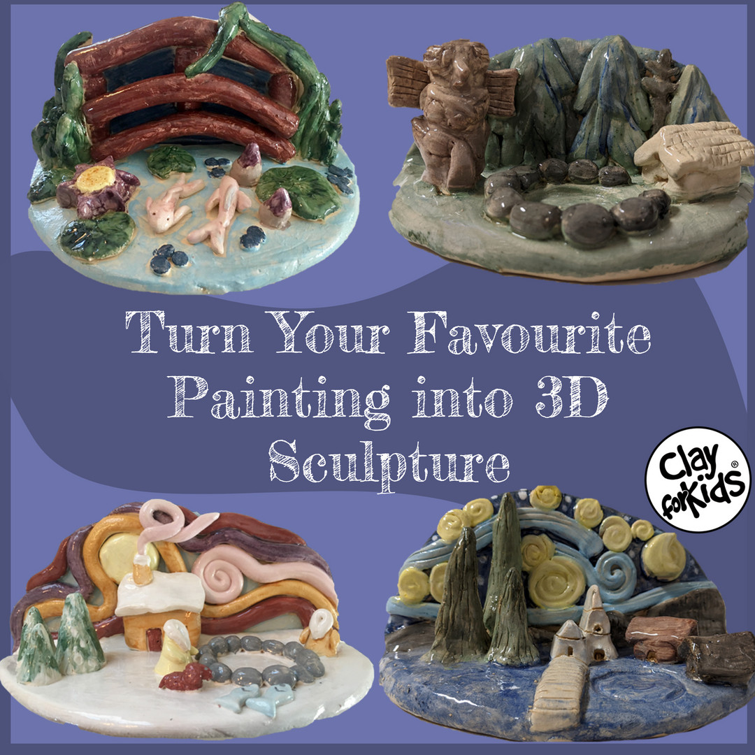 🎨 Inspired by the greats! Take your favourite famous painting and turn it into a 3D clay sculpture. Make one of our projects or create your own, we love exploring new ideas! 🥰

#clayforkids #yycteachers #calgaryteachers #yyc #calgary #calgarykids #yyckids #mobilestudio
