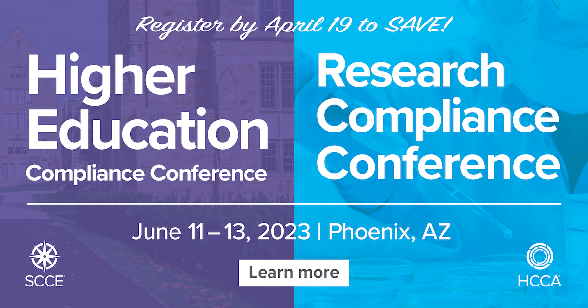 Society of Corporate Compliance and Ethics (SCCE)® on Twitter "Join