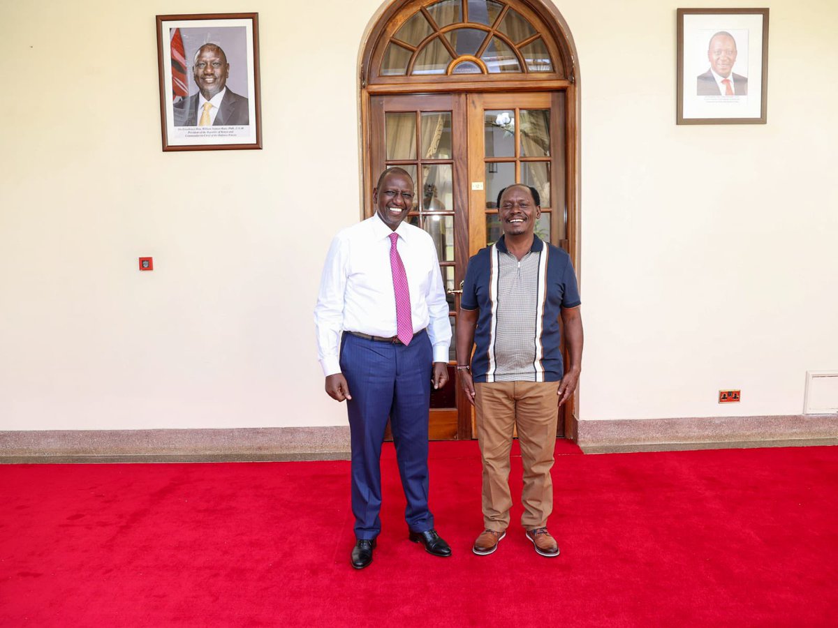 honkabogo's tweet photo. This evening I paid a courtesy call on H. E. The president Dr. Ruto, we had a good chat. 🙏🏽@WilliamsRuto https://t.co/G2637t2wyi