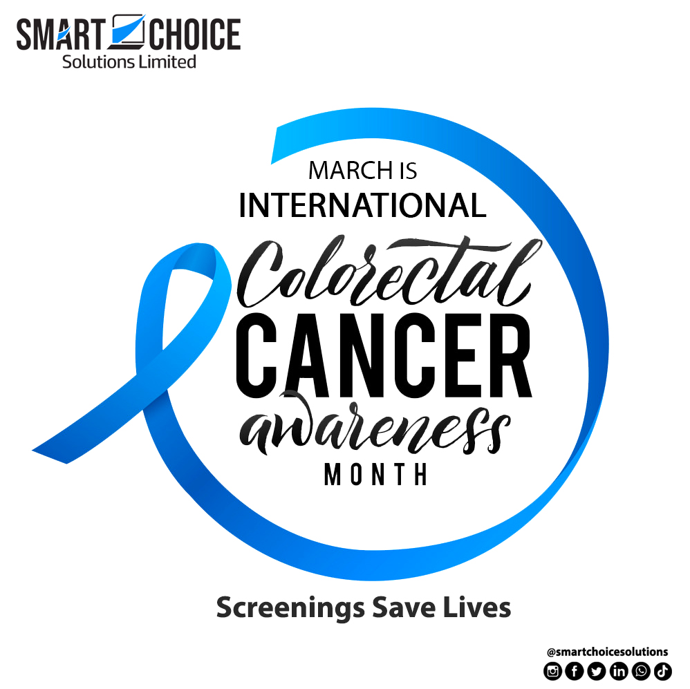March is National Colorectal Cancer Awareness Month. Save Lives with Prevention Awareness.

#ColorectalCancerAwarenessMonth
#BlueForCRC
#DressInBlueDay
#ScreeningSavesLives
#KnowYourFamilyHistory
#PreventCRC
#FightCRC
#ColonCancerAwareness
#GetScreened
#MarchForCRC