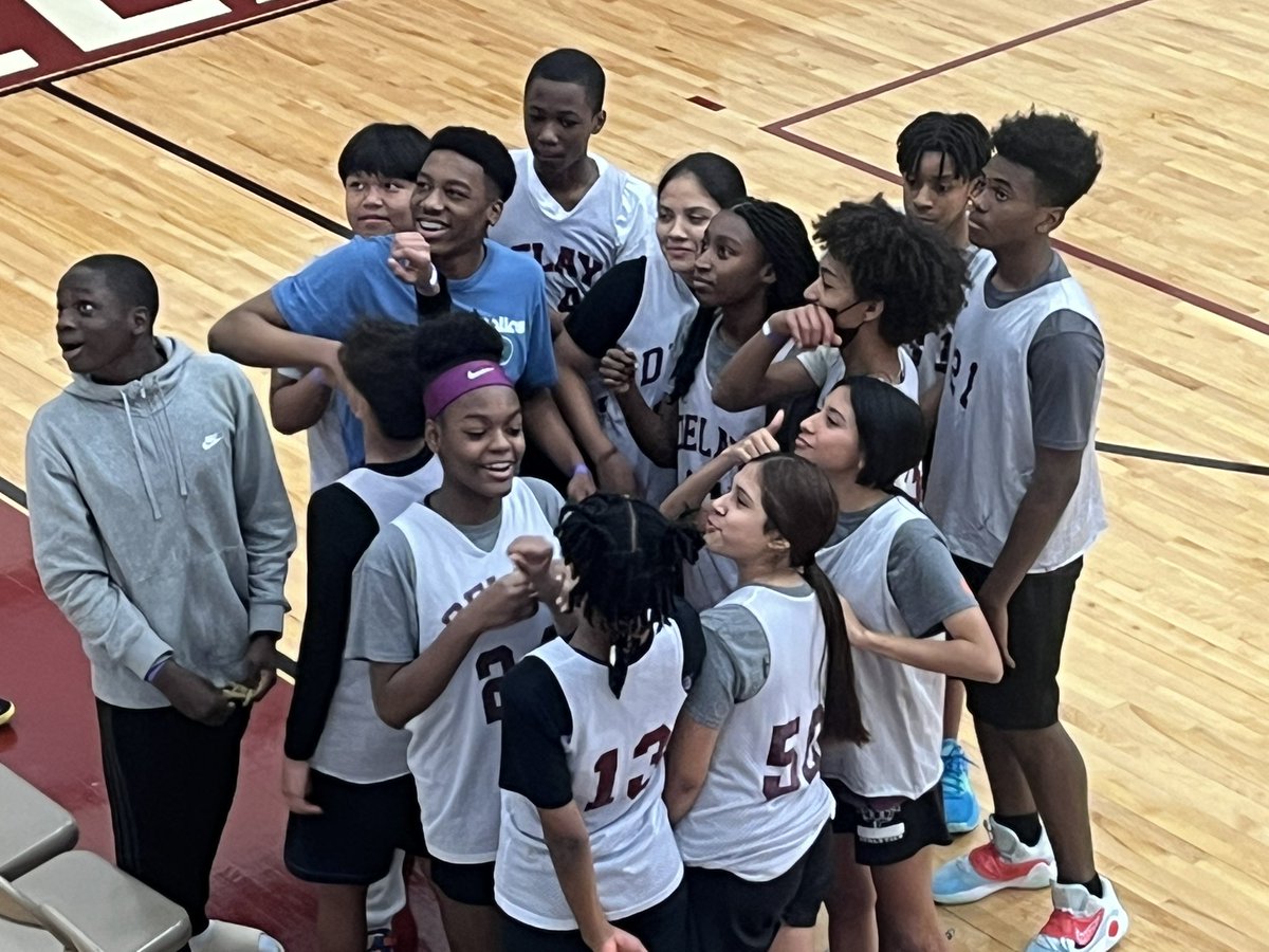 julz66's tweet image. It’s GO time - Staff vs Student basketball game 🏀 @DeLayMS