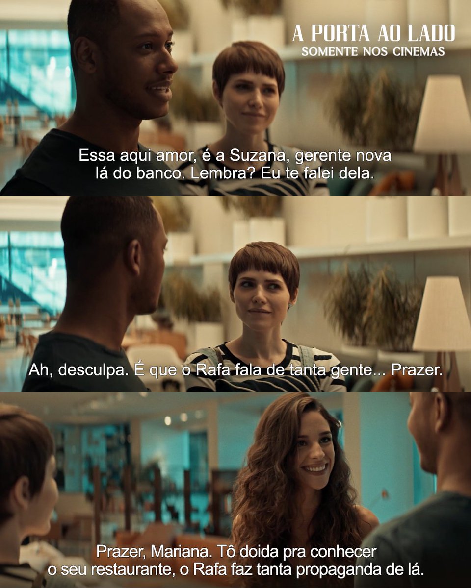 "Então, a ideia do filme surgiu a partir da pergunta ‘O que é traição?’, O que deve ser colocado à frente: as regras estabelecidas  com o parceiro ou nossos desejos individuais?", revela a diretora Julia Rezende.

Assista "A Porta ao Lado", hoje nos cinemas!

#hojenoscinemas