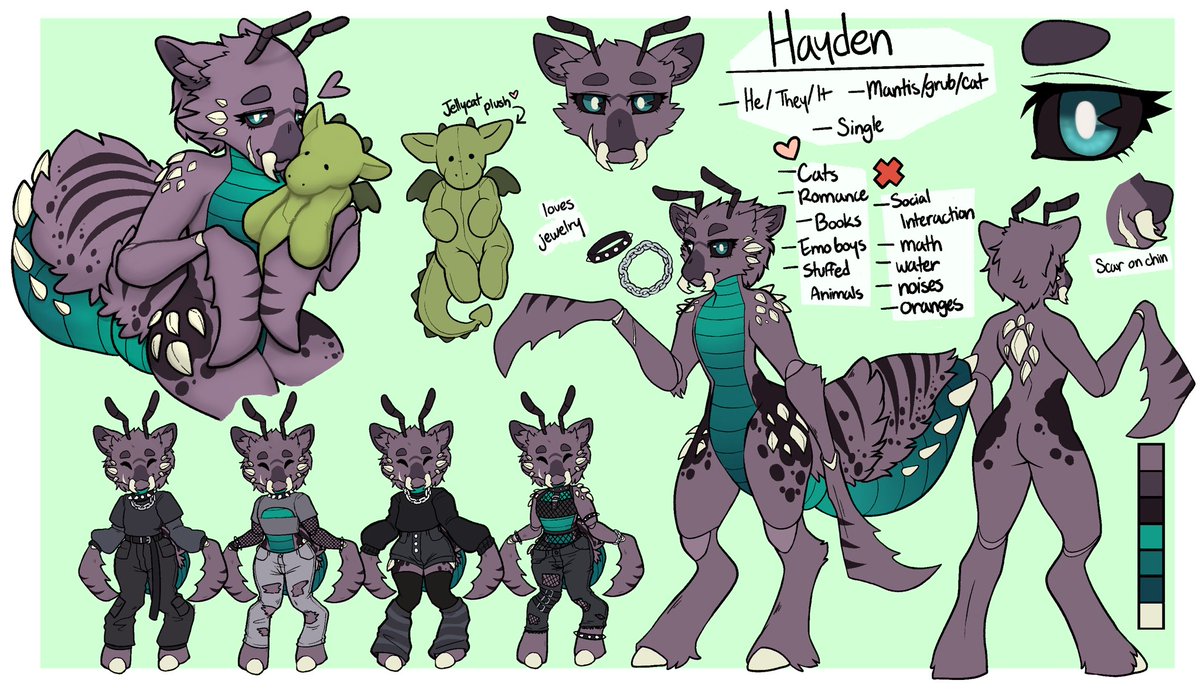 bear_sprout's tweet photo. More finished ref sheets as well 💕😳 https://t.co/sfIXuirPRd