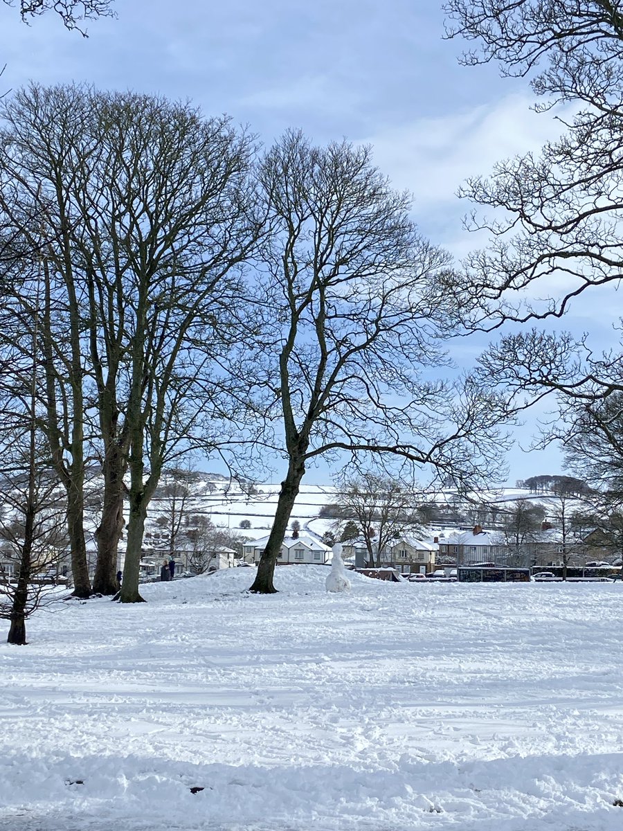 Sublime view from the office window today 💙 #yorkshire #estateagents #HomeSweetHome #menston #snowday #parklife