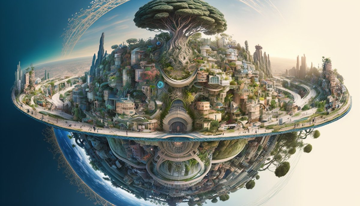 LucidDreamsAI's tweet photo. The world is flat.  No... I mean, literally
#midjourney #AIArtwork #aiart https://t.co/6wEheAO1rP