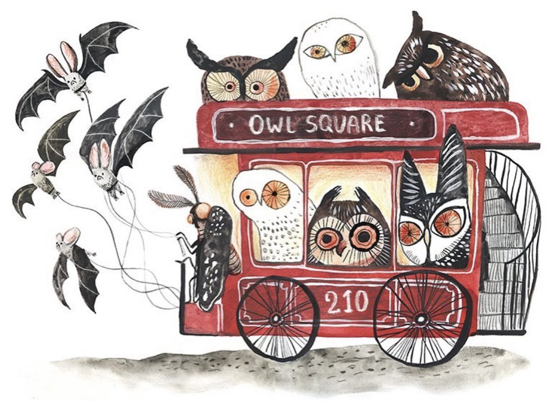 TitaniasRealm's tweet photo. The next time I'm going to Owl Square, I'll take the bat bus 🦇

Art by Katerina Gorelik https://t.co/xLthsY90yp