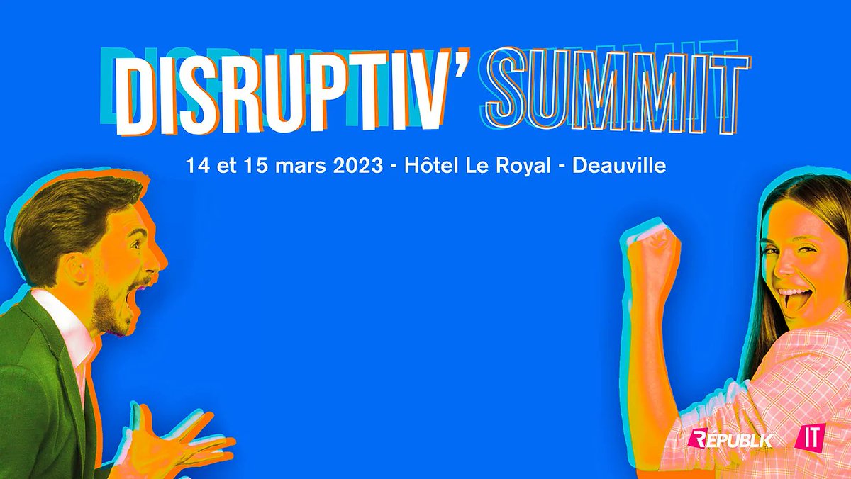 inetum_fra's tweet photo. 🙌Inetum participe au #DisruptivSummit, le rdv des #DSI Disruptifs les 14 et 15 mars à Deauville.
🙋♀️Retrouvez @gaudyjf, Corporate VP Chief Innovation & #Digital Officer d'Inetum et @isabelDonatoGf, Directrice du #FabLab Inetum de Lyon, et découvrez toutes nos offres. https://t.co/LjDaQKYfAE
