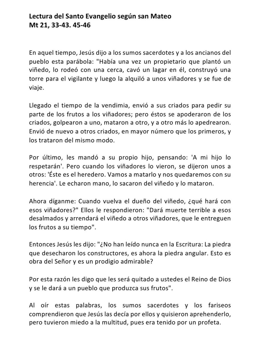 Evangeliodeldi's tweet photo. #EvangelioDeHoy 
#EvangelioDelDía
#PalabraDelDía 
#PalabradelSeñor https://t.co/TyyZyIkD67