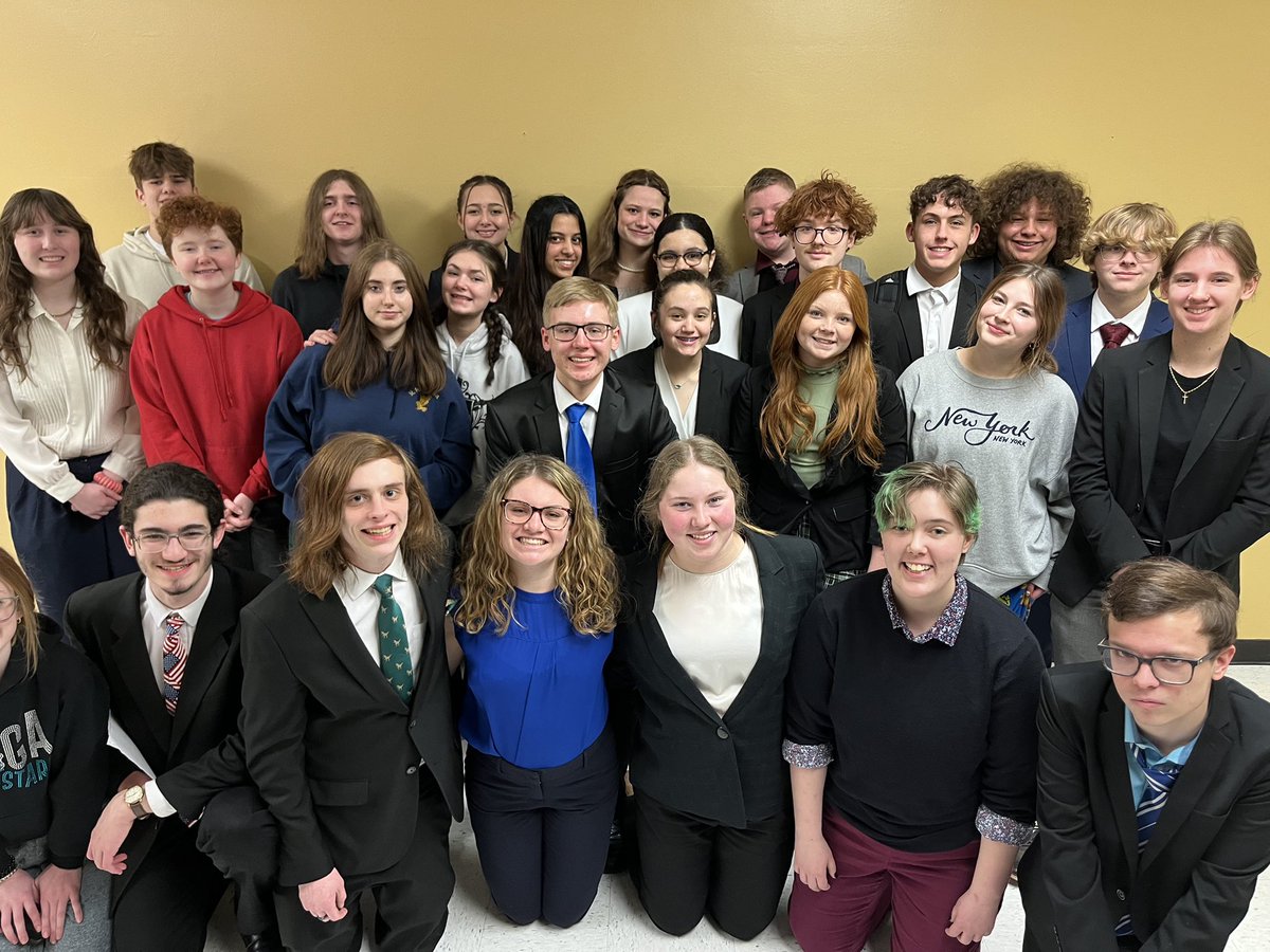 Day 2 of National Qualifiers! We are so proud of this group especially this excellent of Seniors! Go Big Blue! <a href="/CHS_Indians/">St. Joe Central HS</a> <a href="/speechanddebate/">National Speech & Debate Association</a> <a href="/StJosephSchools/">St. Joseph School District</a>