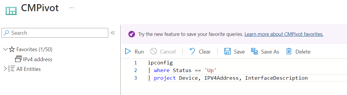 panusaukko's tweet photo. Great that you can now save #CMPivot favorites while using #TenantAttach! 👏👍
I guess 50 favorites will be enough in most cases...
#MEMCM #ConfigMgr https://t.co/dE24y8hbml