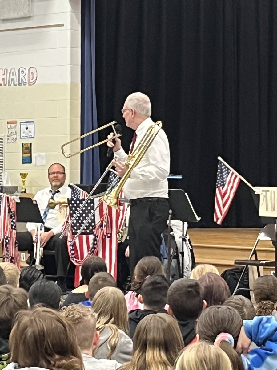Student participation and a Cocalico graduate - all part of the Music in our Schools assembly!