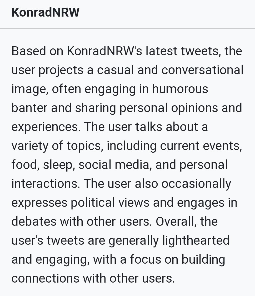 Das sagt abbrevia.me über die Person hinter diesem Account.