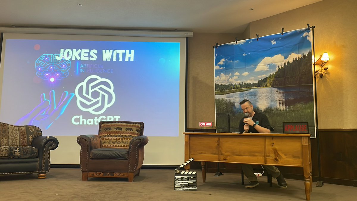 dalindg's tweet image. AI attempts humor #mwtt