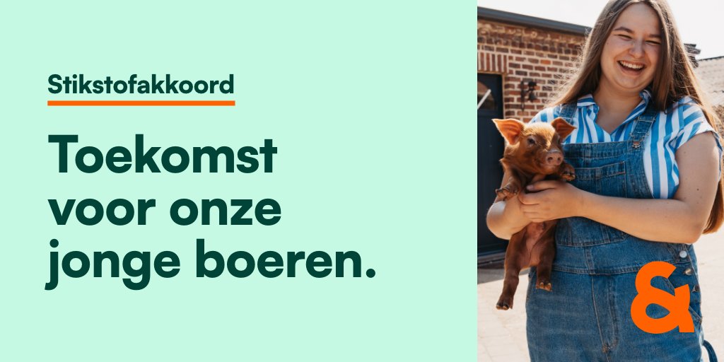 Met het stikstofakkoord zorgen we dat jonge boeren een toekomst hebben in Vlaanderen. Om te ondernemen met zekerheid. We houden woord.