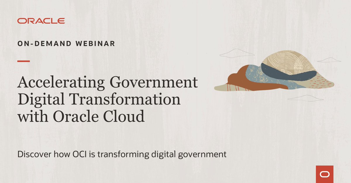 darrendeehan's tweet photo. 📌 Now on demand!

Discover how world-leading digital transformation through #OCI can change the game for your government organization: https://t.co/sm0u2I6goD https://t.co/XyIqXuUGxY