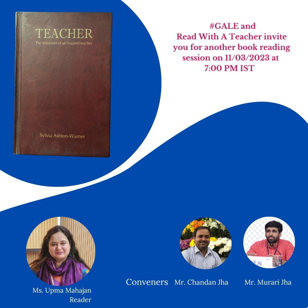 "I see the mind of a five-year-old as a volcano with two vents, destructiveness and 
creativeness. And I see that to the extent that we widen the creative channel, we atrophy 
the destructive one"  Sylvia

Join us tomorrow for an interesting session of #ReadWithATeacher