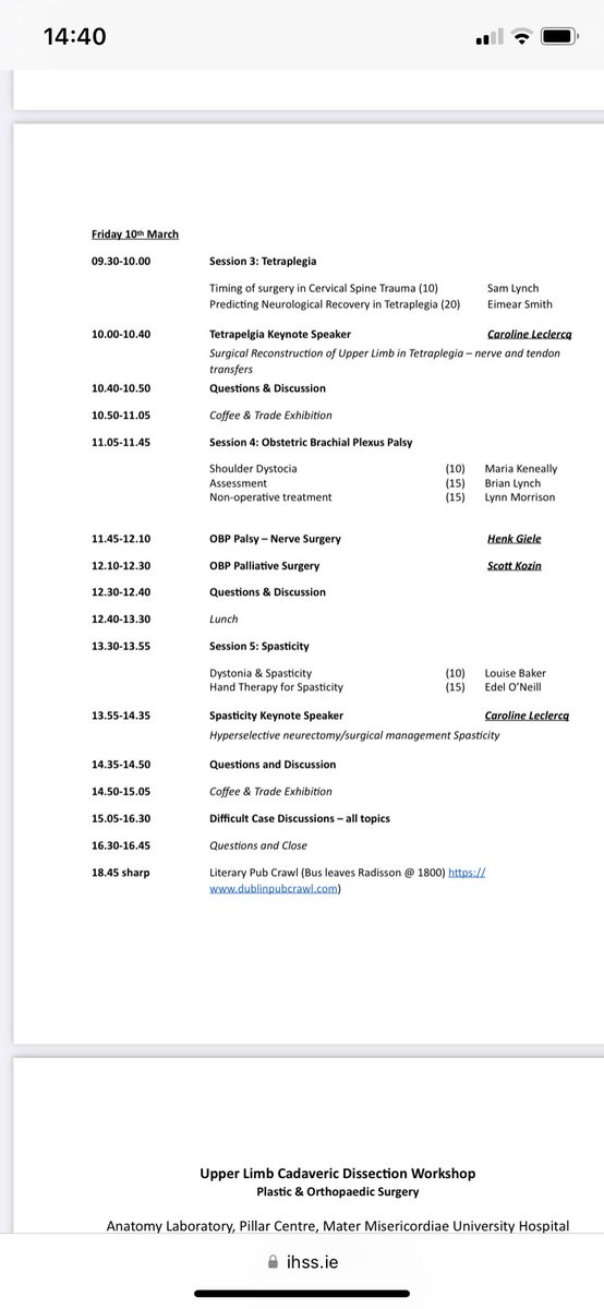 Eimear Smith (@smitheimearm) on Twitter photo Great interdisciplinary discussion this morning about upper limb surgical reconstruction in patients with cervical #SCI at the #IHSS2023 meeting. Delightful to hear the eminent Caroline Leclerq speak on this. <a href="/sheenaegan5/">SheenaEganSpinalOT</a> <a href="/AoifeHenryhotm1/">Aoife.Henry@hotmail.com</a> <a href="/MaterTrauma/">Mater Hospital Trauma</a> <a href="/irishhandsurg/">Irish Hand Surgery Society</a> Great interdisciplinary discussion this morning about upper limb surgical reconstruction in patients with cervical #SCI at the #IHSS2023 meeting. Delightful to hear the eminent Caroline Leclerq speak on this. <a href="/sheenaegan5/">SheenaEganSpinalOT</a> <a href="/AoifeHenryhotm1/">Aoife.Henry@hotmail.com</a> <a href="/MaterTrauma/">Mater Hospital Trauma</a> <a href="/irishhandsurg/">Irish Hand Surgery Society</a>