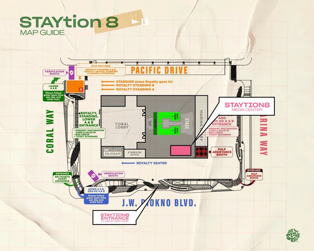 allforskzph's tweet photo. We’re a few hours away before D-day!

Here’s the map guide and guidelines for #STAYtion8 and #STAYtion143 to kick off #SKZinMNL2023 💖💚

#StrayKidsAtMOAArena https://t.co/9hNoNJInJm