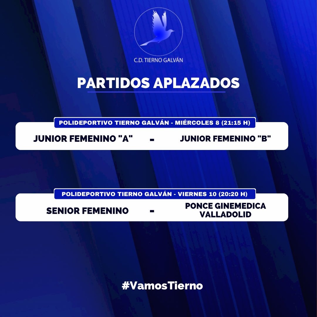 Os recordamos a todos que hoy tenemos partido aplazado contra <a href="/PonceVaCB/">Ponce Valladolid CB</a> Animaros a ver un gran encuentro 🏀