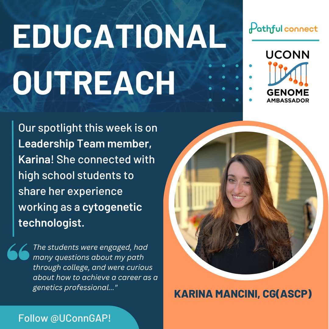 UConn Genome Ambassadors Program tweet media