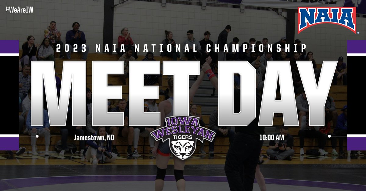 TIGER NATION: It's Day One of the 2023 NAIA National Championship for our Women's Wrestling Team in Jamestown, North Dakota! The Tigers begin their matches at 10:00 AM! Tune in here: flowrestling.org

#WeAreIW