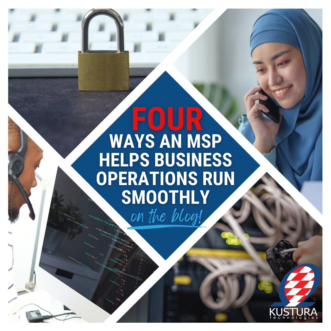 A managed service provider (MSP) can help streamline systems and processes, allowing business operations to run more efficiently and effectively.

Read the Full Article: bit.ly/3mr5AQ5

#Kustura #KusturaTechnologies #managedservices #managedIT #businessoperations