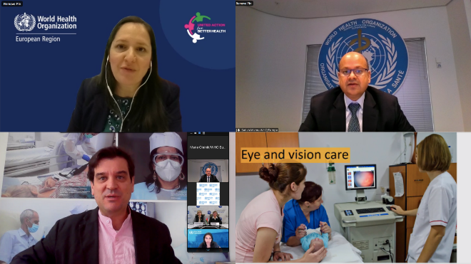 Satish_Mishra_'s tweet photo. #hearing and #vision loss are serious #publichealth issues that need urgent attention. At @WHO_Europe technical briefings, representatives of Member States discussed these important subjects, addressing gaps and opportunities in #vision &amp; #hearing care. https://t.co/pOJhQORICa