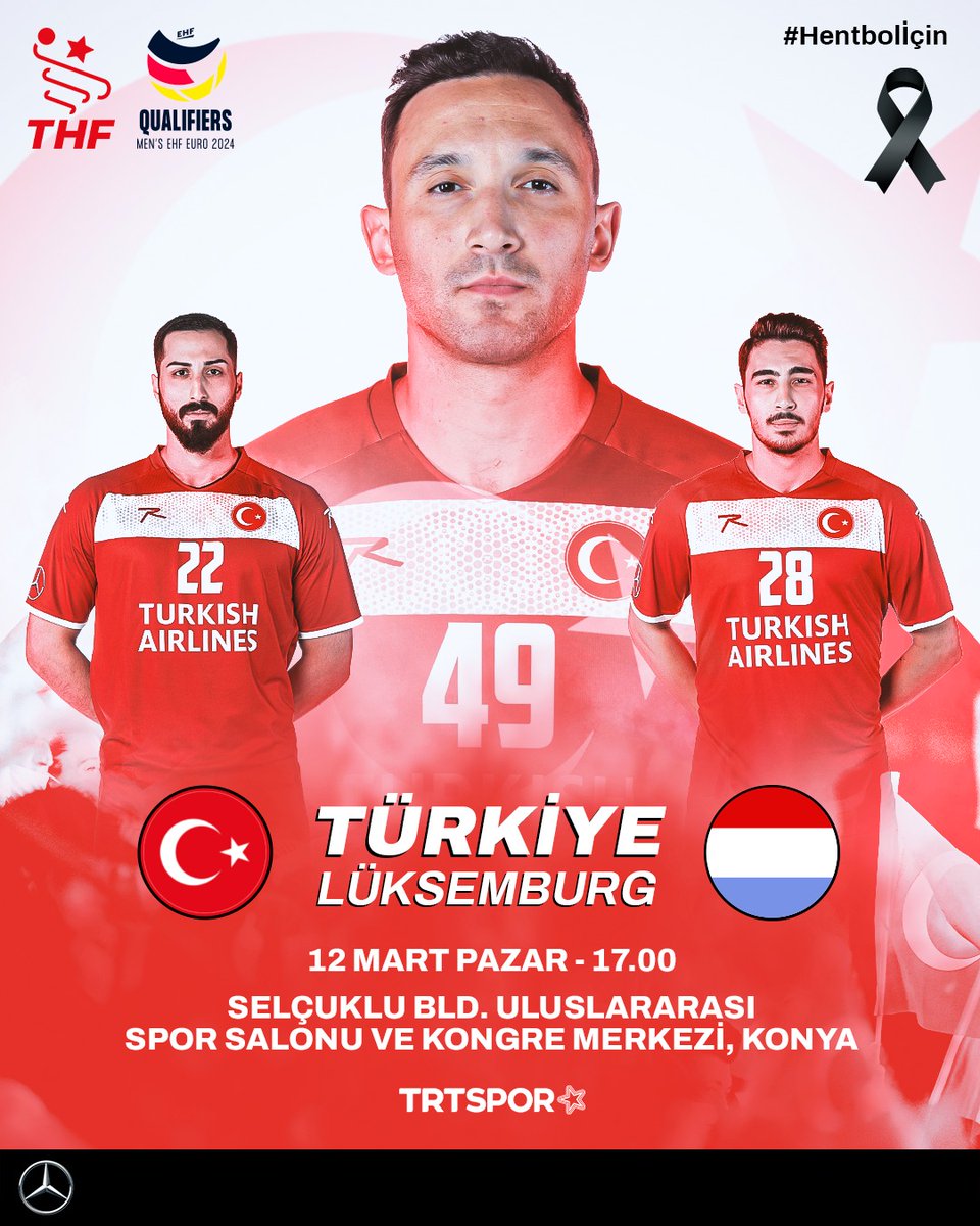 Hentbol_Fed's tweet photo. 🇹🇷 A Milli Erkek Takımımız, EURO 2024 yolunda Lüksemburg'u ağırlıyor.

Haydi Konya! Pazar günü salondaki yerini al, Milli Takıma güç kat! 

🆚 Lüksemburg 🇱🇺
⏰ 17.00
📍 Konya Selçuklu Bld. Uluslararası S.S. ve Kongre Merkezi
📺 @trtsporyildiz 

#Hentbolİçin #CemalKütahya #Konya https://t.co/bnxBA49gR4