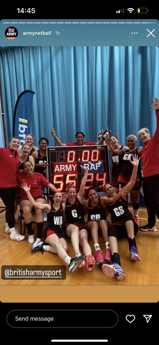 Congratulations to our own @LauraE267 & @ArmyNetball Masters winning the InterServices Championship. @ArmySportASCB @ArmySportsLTRY @BFBSSport @ForcesNews