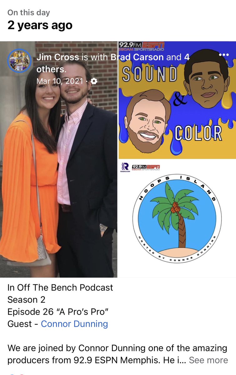 PROducerIOTB's tweet image. Shout out to that dude @CDunningRC who came on In Off The Bench Podcast and told his story coming up thru the ranks of sports coverage and producing in Memphis @929espn @SoundColorPod #localproduct @Jeezy901 @DanielWBaughII #inoffthebenchpodcast #theirstory