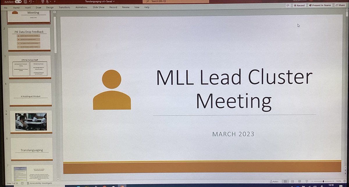Great to share practice and CPD with MLL Leads this week #multilingualmindset