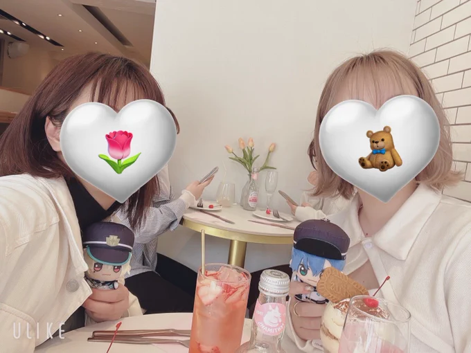オタクだからぬいを手に入れて即日意気揚々と映えカフェに向かった 楽しかった 