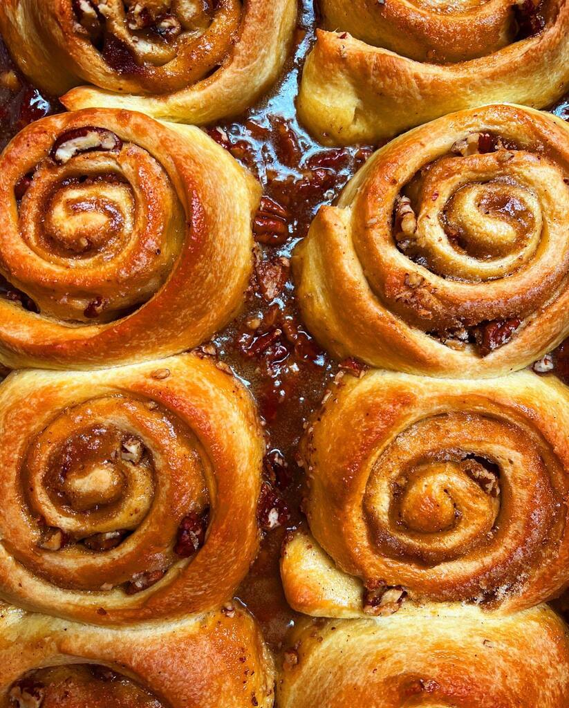 @joannebchang’s sticky sticky buns are the stuff of legends so natch she was a guest on She’s My Cherry Pie (the baking podcast I host for <a href="/cherrybombe/">Nicole</a>) and natch we did a deep dive into these luscious cuties. Link to listen is in my bio. XO