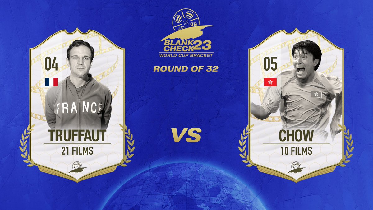 blankcheckpod's tweet photo. Today in our March Madness bracket, it's a battle between two of our "gateway" filmmakers - men whose films first inspired our love of world cinema...

It's France's FRANÇOIS TRUFFAUT (4) vs. Hong Kong's STEPHEN CHOW (5).

Vote here: https://t.co/pM9Zy0DyEb https://t.co/TAHz5NiOun